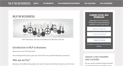 Desktop Screenshot of nlpinbusiness.com