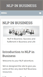 Mobile Screenshot of nlpinbusiness.com